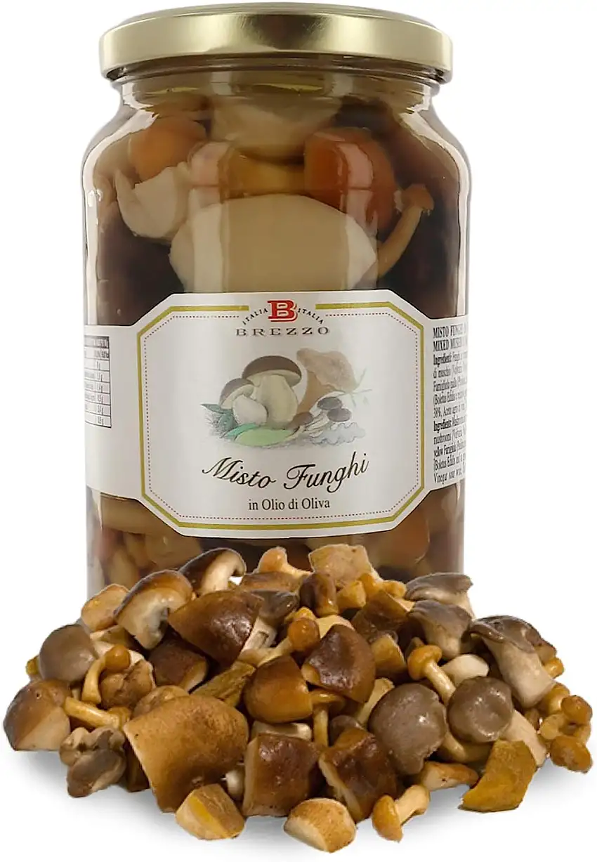 Brezzo Sortiment von Pilzen in Konservierung mit Olivenöl | 520 g