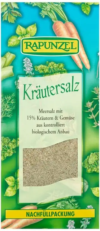 Rapunzel Bio Kräutersalz mit 15% Kräutern & Gemüse (2 x 500 gr)
