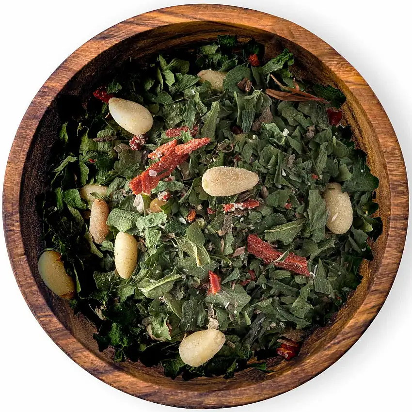 Bärlauch Pesto, 100g, Premium-Mischung mit Pinienkernen, für Dips, Pesto, zum Würzen von Nudelgerichten & Soßen, Trockenpesto - Bremer Gewürzhandel