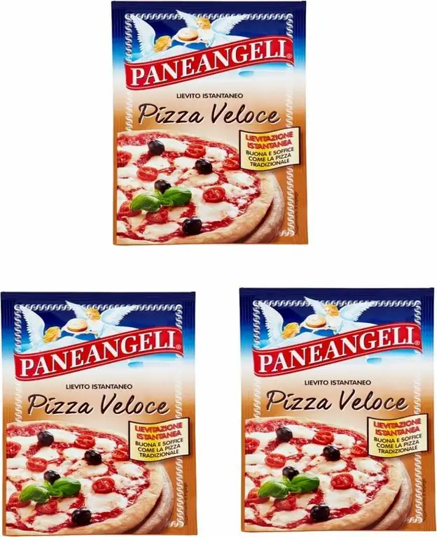 3x Paneangeli Lievito istantaneo Pizza veloce istant hefe Mischung kuchen 26g