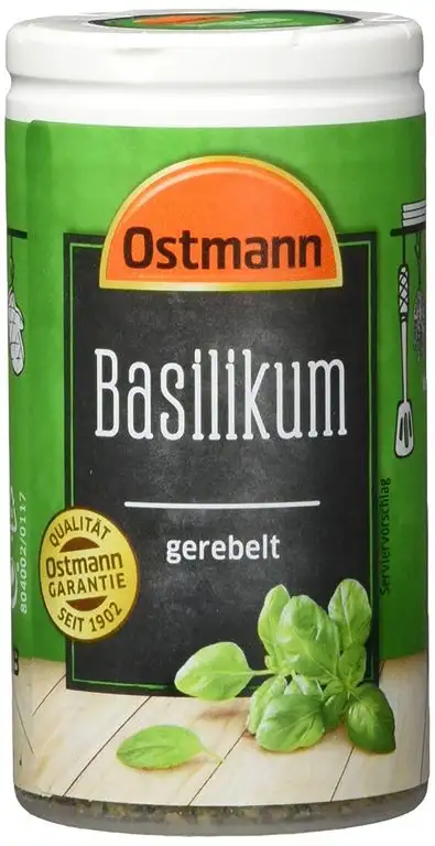 Ostmann Basilikum gerebelt, 4er Pack (4 x 13 g)