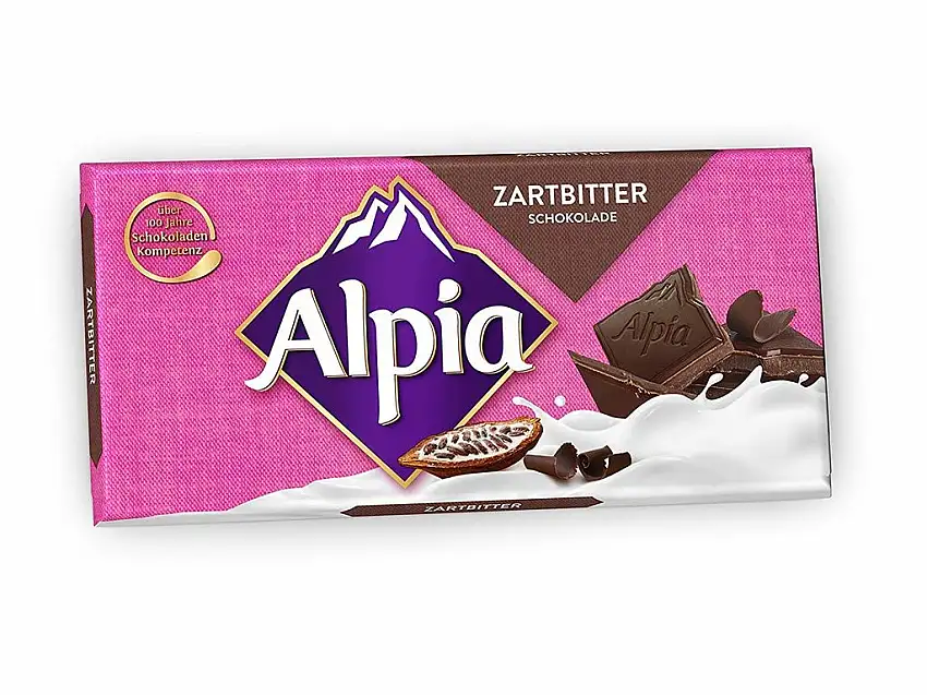 Alpia Schokolade Zartbitter, 100g