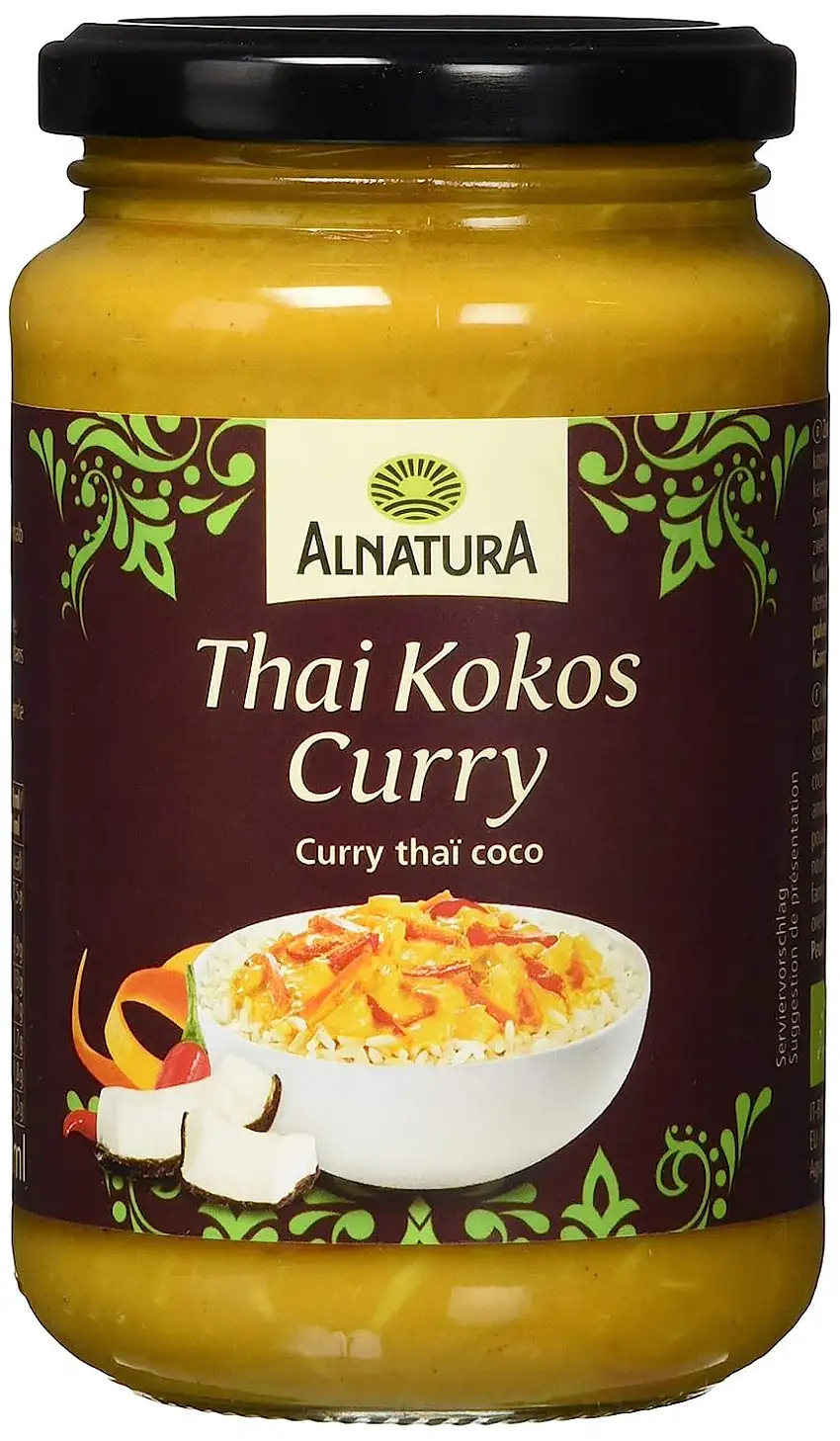 Alnatura Thai Curry Kokossauce, 0.325 l