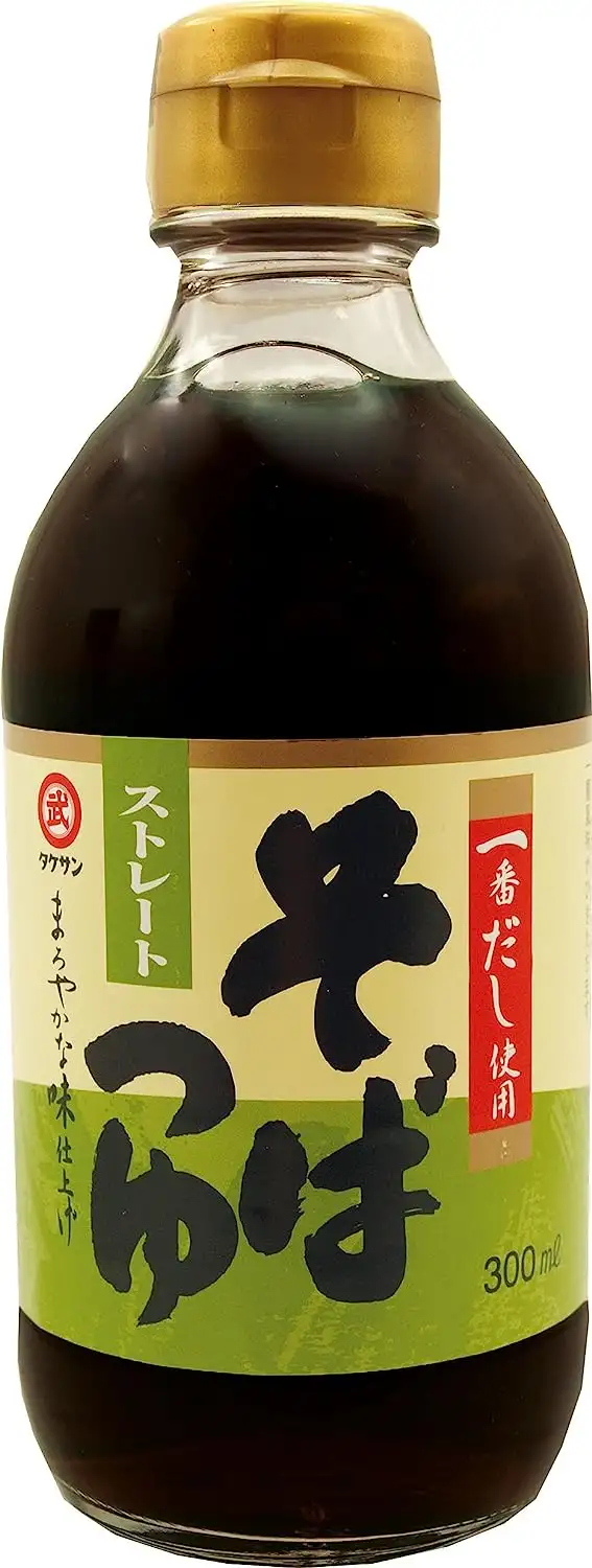 TAKESAN Soba Tsuyu Sauce, Fertig - Dip für Soba Nudeln, 300 ml