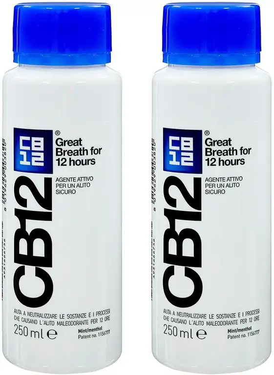 CB12 250ML 2 PACK Mint / Menthol Mouthwash...