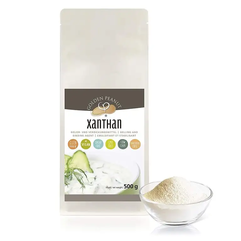 Xanthan Gum 500 g natürliches Verdickungsmittel | Stabilisator | Geschmacksneutral | Hohe Viskosität | Golden Peanut