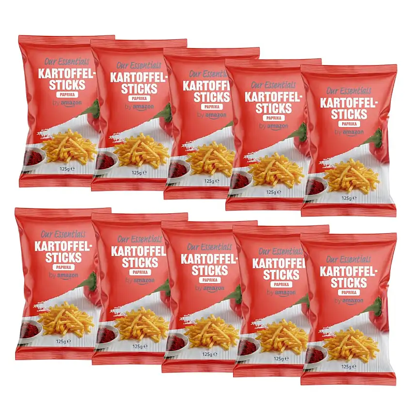 Kartoffelsticks Paprika, 125g, 10er Pack