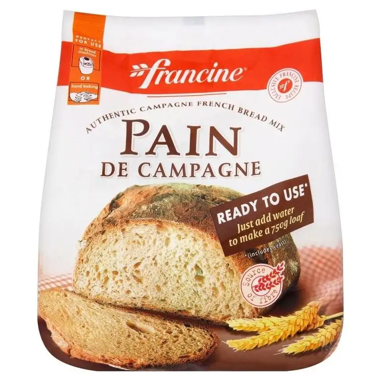 Francine Pain de Campagne Französisch Land Bread Mix (500g) - Packung mit 2