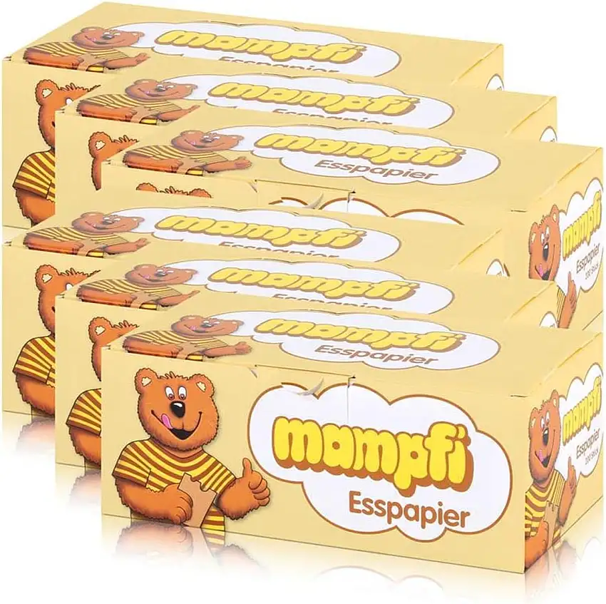 bubbacare Mampfi Esspapier Oblaten 200 Stück - unverwechselbarer Geschmack (6er Pack)