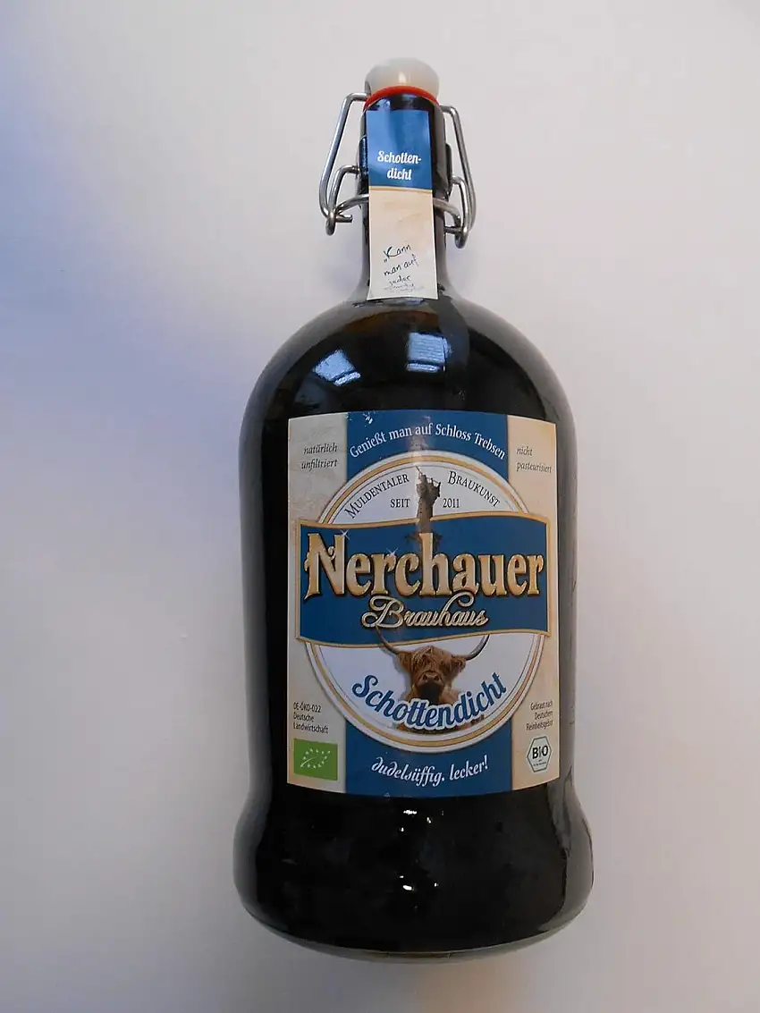 Nerchauer BIO-Bier "Schottendicht" 1,0 Liter Krugflasche