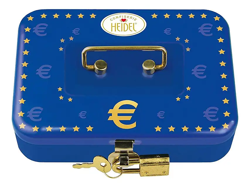 Confiserie Heidel Euro Geldkassette, 60 g