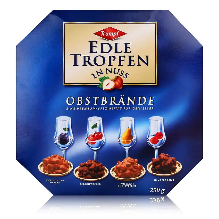 Trumpf Edle Tropfen in Nuss Obstbrände Menge:250g