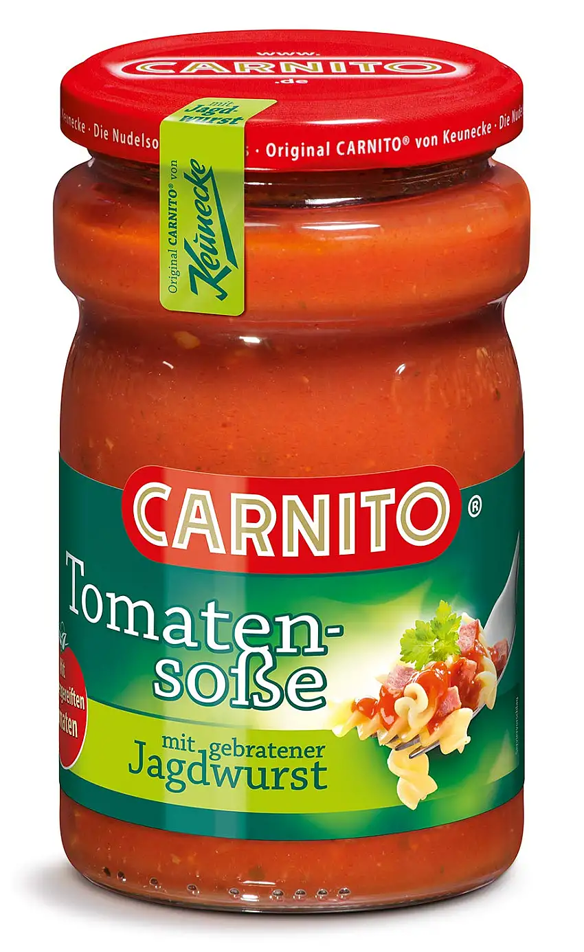 CARNITO Tomatensoße mit gebratener Jagdwurst, 325 ml