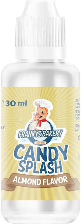 Candy Splash Frankys Bakery kalorienfreies Aroma flüssiger Lebensmittelaroma Low Carb (Mandeln), 30 ml