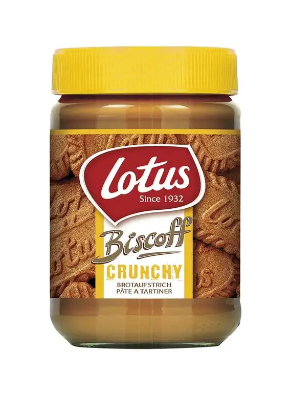 Lotus Biscoff Brotaufstrich Crunchy, 4er Pack (4 x 380 g)