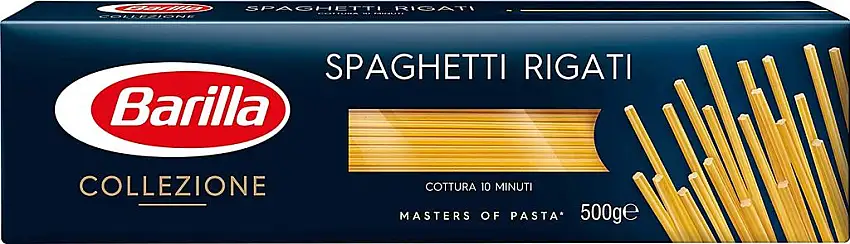 Barilla Hartweizen Pasta Collezione Spaghetti Rigati – 1er Pack (1x500g)