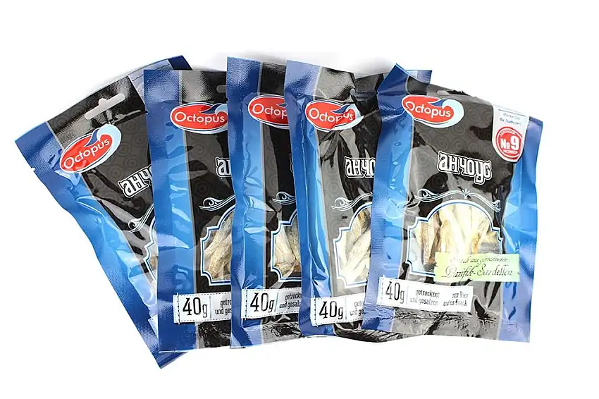 Snack aus getrockneten Pazifik-Sardellen,getrocknet und gesalzen (5x40)
