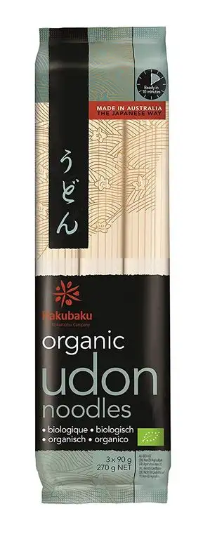 Hakubaku Japanische Bio Udon Nudeln, 270 g