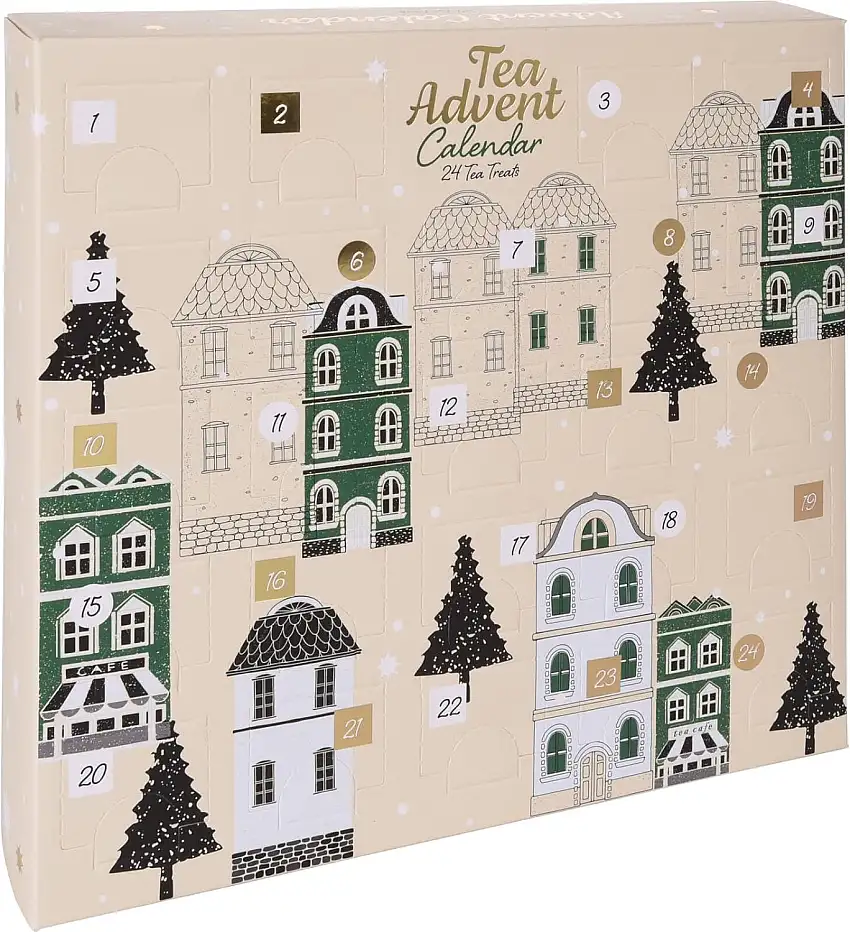 Adventskalender mit Tee, verschiedene Geschmacksrichtungen