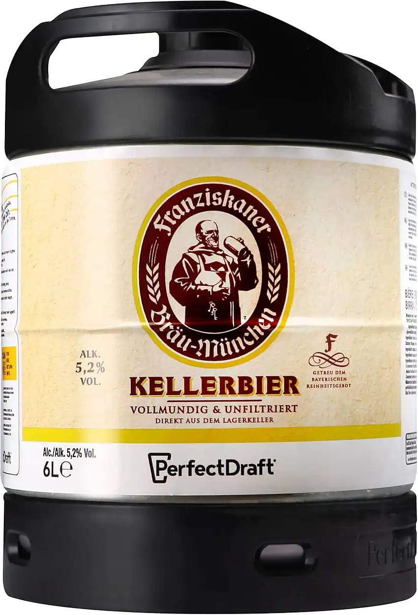 Franziskaner Kellerbier, Perfect Draft (1 x 6l) MEHRWEG Fassbier