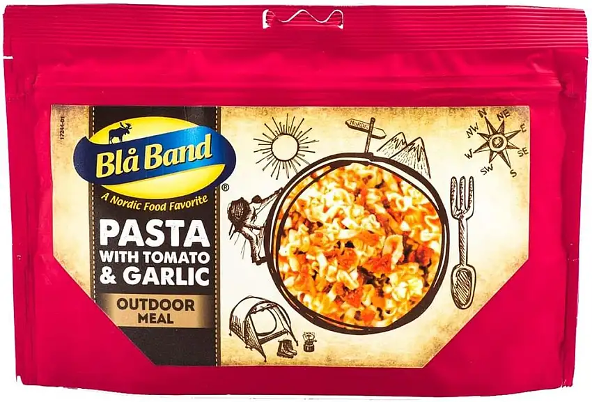 Blå Band Pasta mit Tomaten & Knoblauch Trekkingnahrung Outdoor-Essen