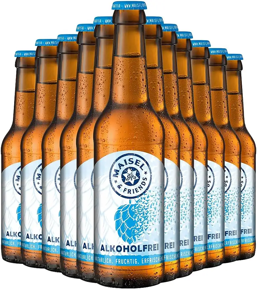 Maisel & Friends Alkoholfrei | Alkoholfreies Bier | Craftbeer | Craft Bier nach Reinheitsgebot in Bayern |12 x 0,33l
