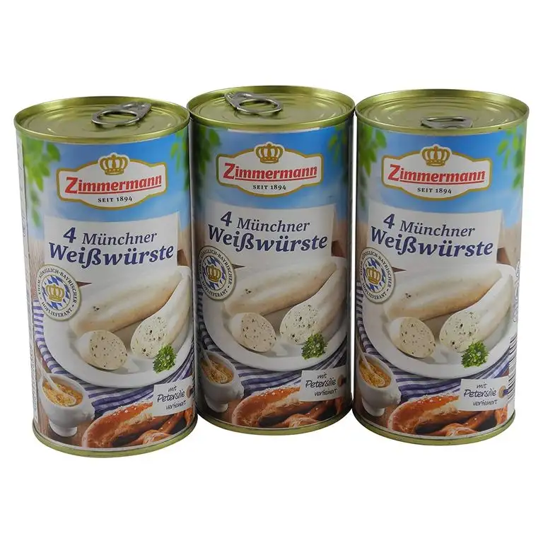 Münchner Weißwürste 3er Pack (3 Dosen à 4 Stück / 250 g)