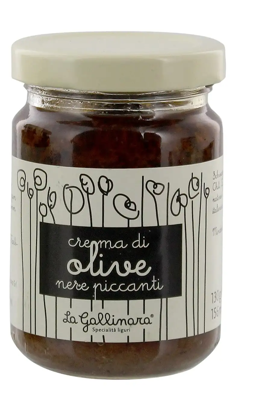 La Gallinara - Schwarze Olivencreme mit Chili - 130g