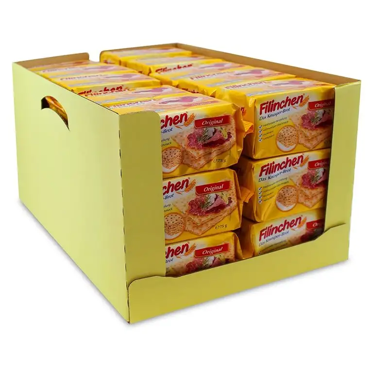 30er Sparpack Filinchen Das Knusper-Brot Original, 30 x 75 g zuckerarm und natriumarm Knäckebrot, Waffelbrot, Knusperbrot, Pausensnack