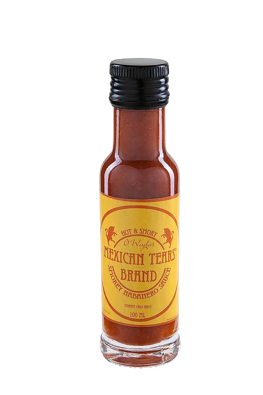 Chili Sauce Mexican Tears® - Smoked Habanero Sauce, scharfe Sauce aus Chili & Meersalz [100ml Scharfe-Sauce]