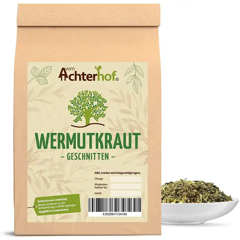 Wermutkraut geschnitten 1kg Wermut-Tee Kräutertee natürlich vom-Achterhof