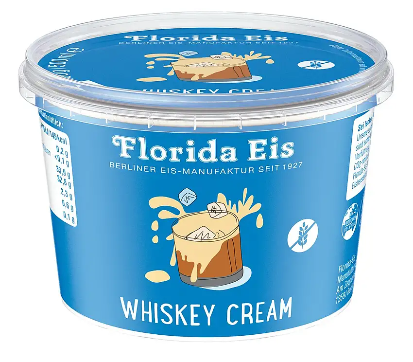 Eiscreme "Florida Eis" Whiskey Cream - Familienpackung - 500ml