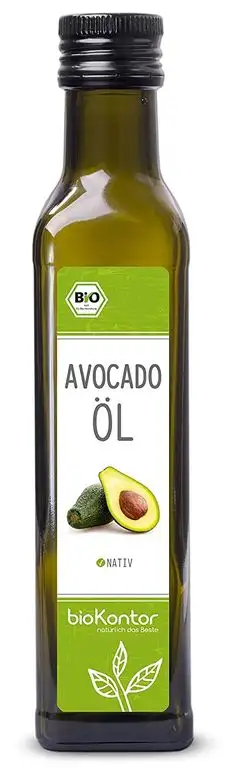 Avocadoöl BIO 250ml I Avocado-Fruchtfleischöl I nativ - 100% rein I Rohkostqualitätvon bioKontor