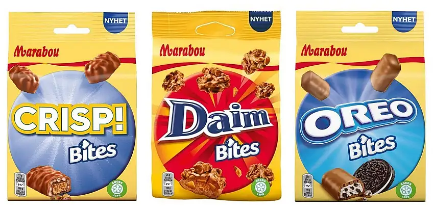 Probierset Marabou - Crisp, Daim, Oreo Bites Schokolade Mini-Riegel - 3er Pack, (3x140g)