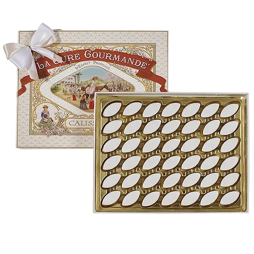 LA CURE GOURMANDE Sortiment von Calissons 42 Stück | Gewicht 470 g , Netto 270 g | Geschenk , einzeln verpackt , premium französische Süßigkeiten & Süßwaren nach Originalrezept seit 1989