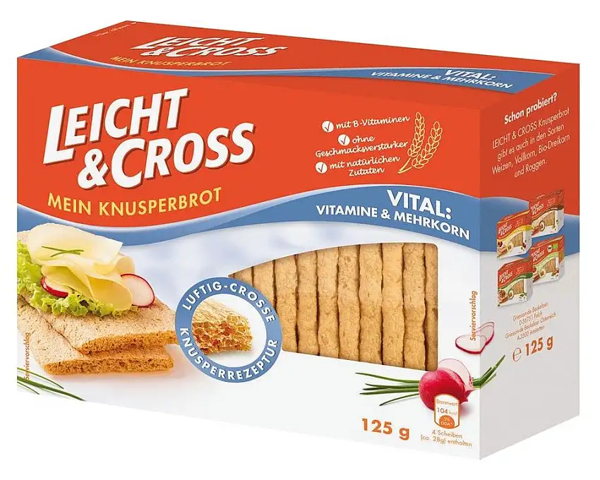 Leicht & Cross Knusperbrot Vital 125g