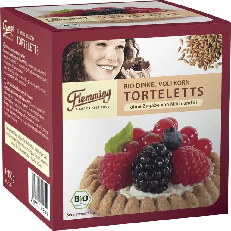 Flemming Naturkorn Bio Bio Dinkel Torteletts (2 x 150 gr)