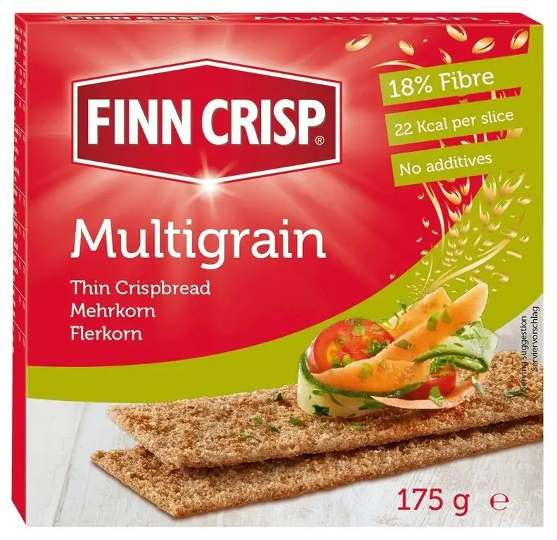 Finn Crisp Mehrkorn Knäckebrot (175g) - Packung mit 6