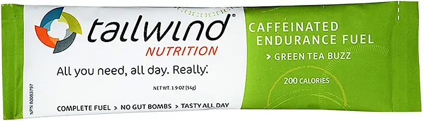 Tailwind Nutrition Isotonisches Sportgetränk 12 Einzelbeutel Grüntee-Geschmack - Koffeinhaltig