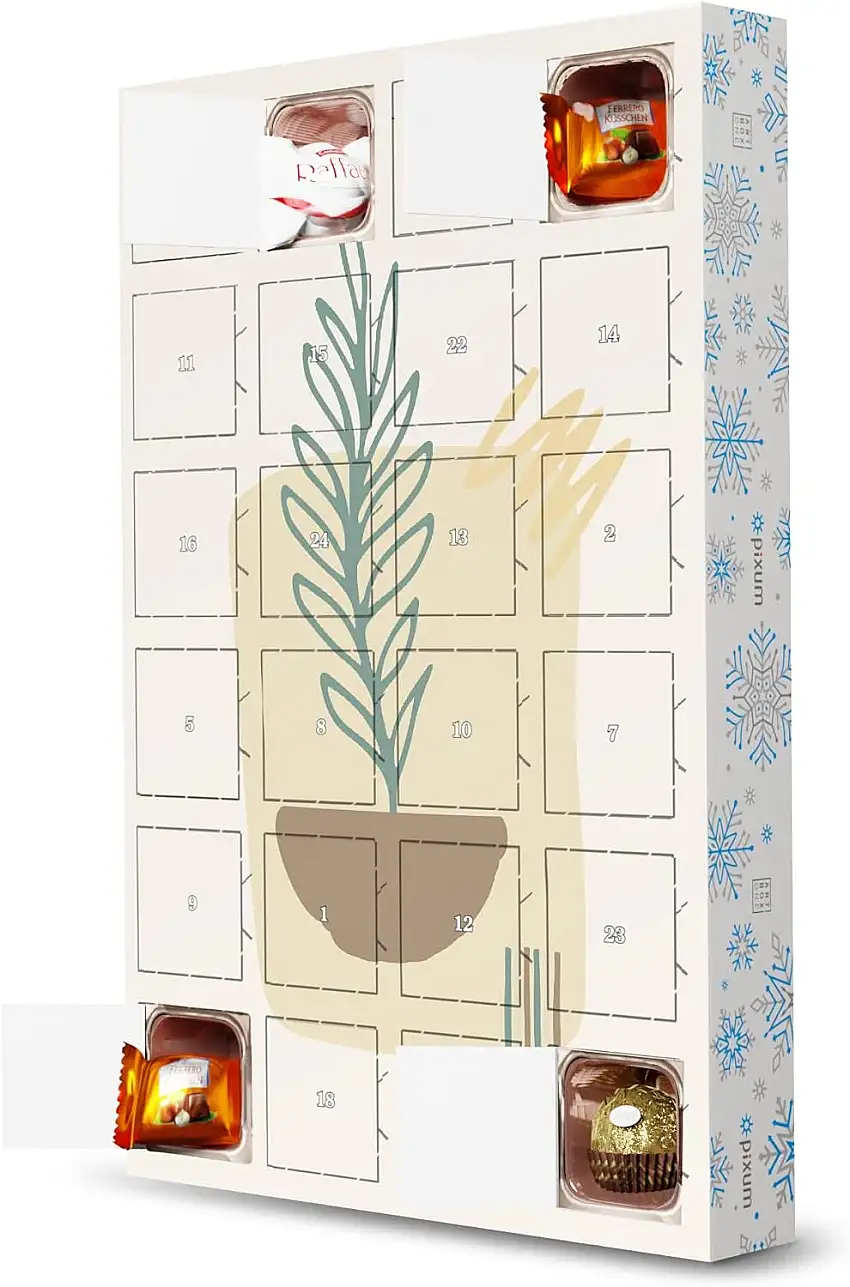 artboxONE Adventskalender mit Pralinen von Ferrero Abstract 4 (matart) Adventskalender Floral