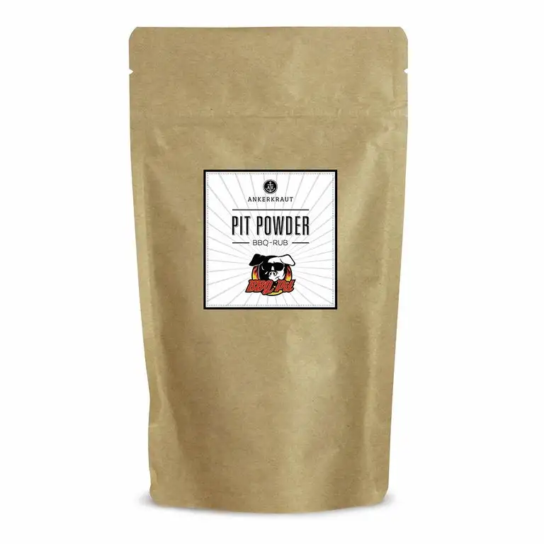Ankerkraut Pit Powder, BBQ Rub Gewürzmischung von BBQ-Pit, zum Grillen von Steaks und Burgern, 250g im aromadichten Beutel
