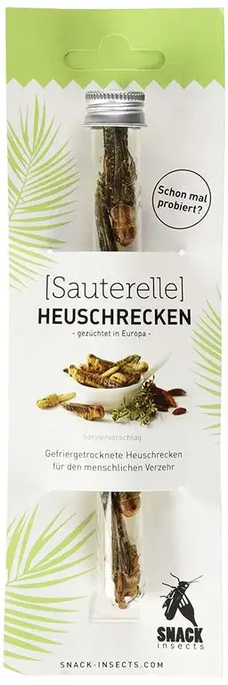 2 x SNACK insects 'Sauterelle' - Probierportion Heuschrecken - essbare Insekten, (2er Pack)