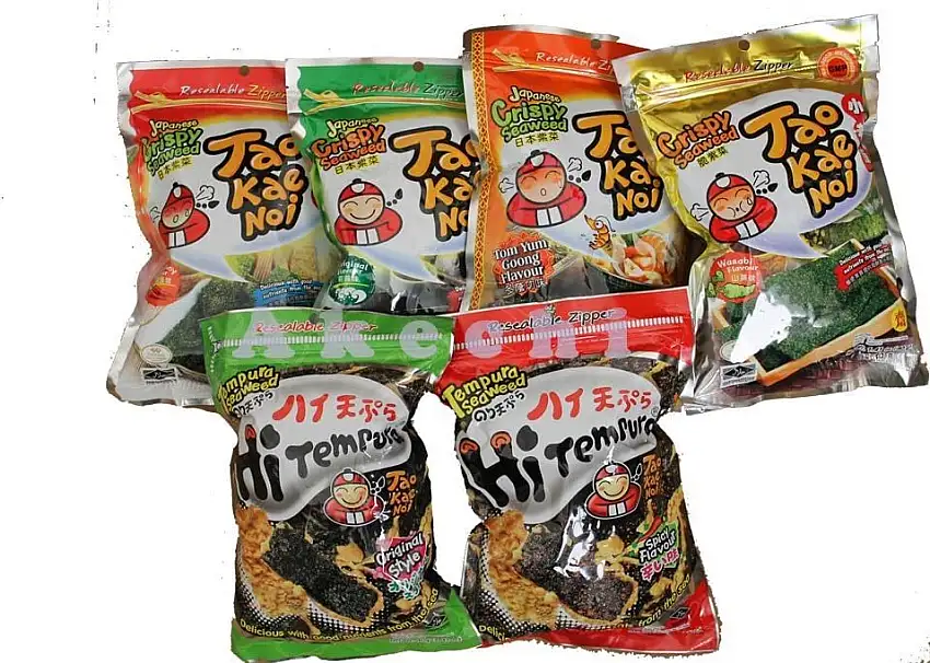 Tao Kae Noi Japanisches knuspriges Seetang-Set (6 Packungen)