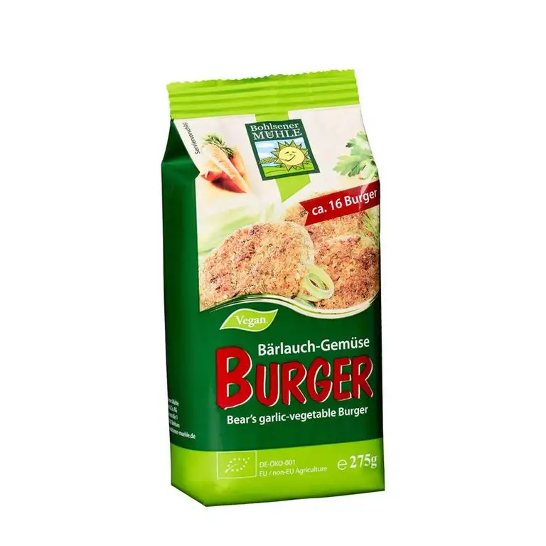 Bohlsener Mühle Bio Bärlauch-Gemüse Burger (1 x 275 gr)