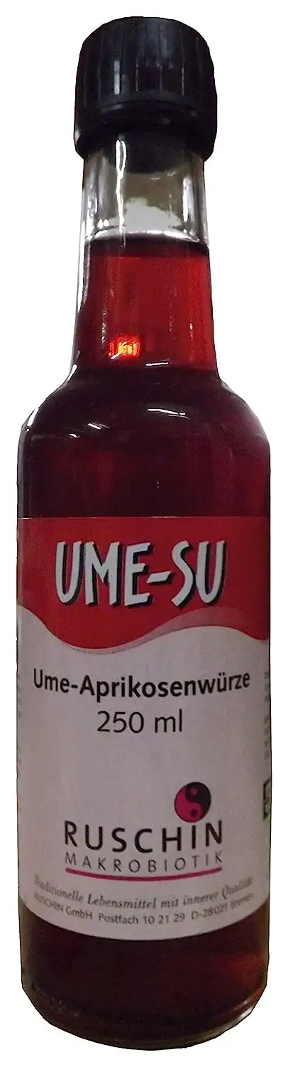 Ruschin Ume Su Japanische Würz-, Dip-Sauce mit Shisoblättern, 6er Pack (6 x 250 ml)
