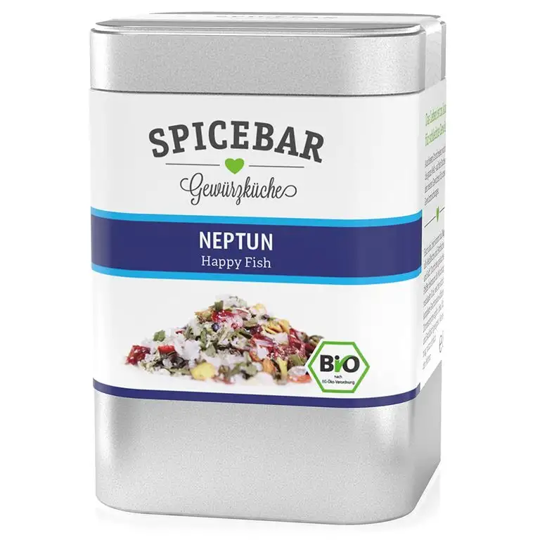 Spicebar Neptun Fischgewürz, Ideal für Bratfisch und Backfisch, Bio (80)
