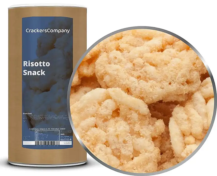 1 x 180g Reiscracker Risotto Cracker klassisch gewürzt knackig knusprig fettarm vegetarisch vegan laktosefrei