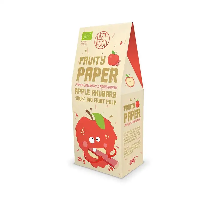 Diet-Food Bio Fruity paper apple + rhubarb, 1er Pack (1 x )