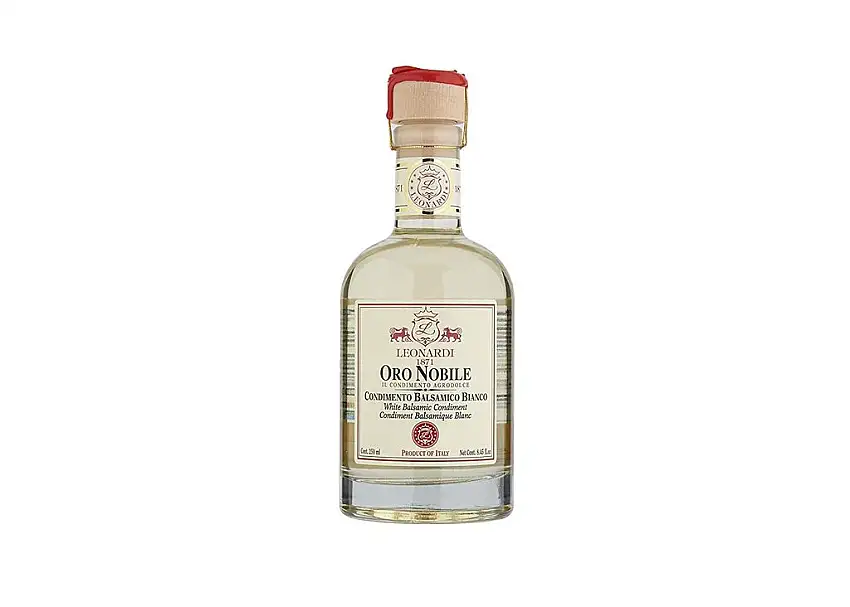Leonardi Condimento Bianco Balsamico 250ml - Oro Nobile - aus Modena Region Emilia-Romagna - Essig - gereift im Eicheholzfass - 4 Jahre