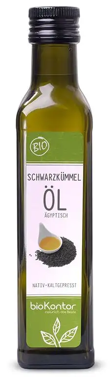 Schwarzkümmelöl ägyptisch BIO 250 ml I gefiltert - 100% rein I nativ und kaltgepresst von bioKontor
